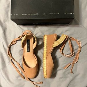 NWB Steven by Steve Madden nude suede espadrilles. Size 8.